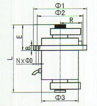 YZUL立式振動電機(jī)安裝圖